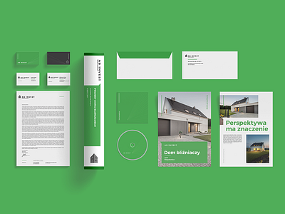 AB INVEST branding branding businesscard catalogue concrete engineer envelope home house mockup perspective tube