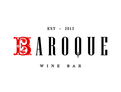 BAROQUE bar bar logo branding design logo logo design logodesign logos logotype typography