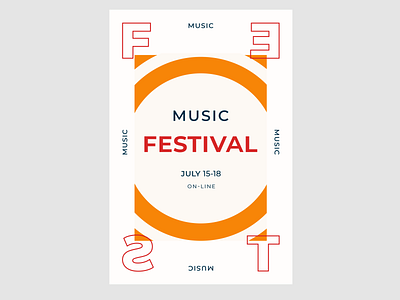 summer music festival banner banner design musicfestival poster poster design