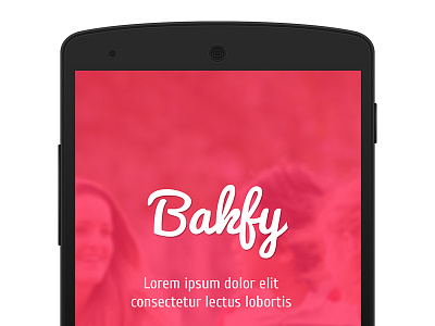 Bakfy Logo android bakfy clean comments logo post social app ui ux