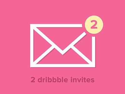 2 Dribbble Invitation dribbble invitation