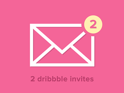 2 Dribbble Invitation