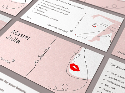 Businesscard for beauty master