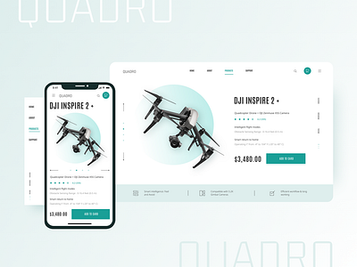 Product card Quadro online store