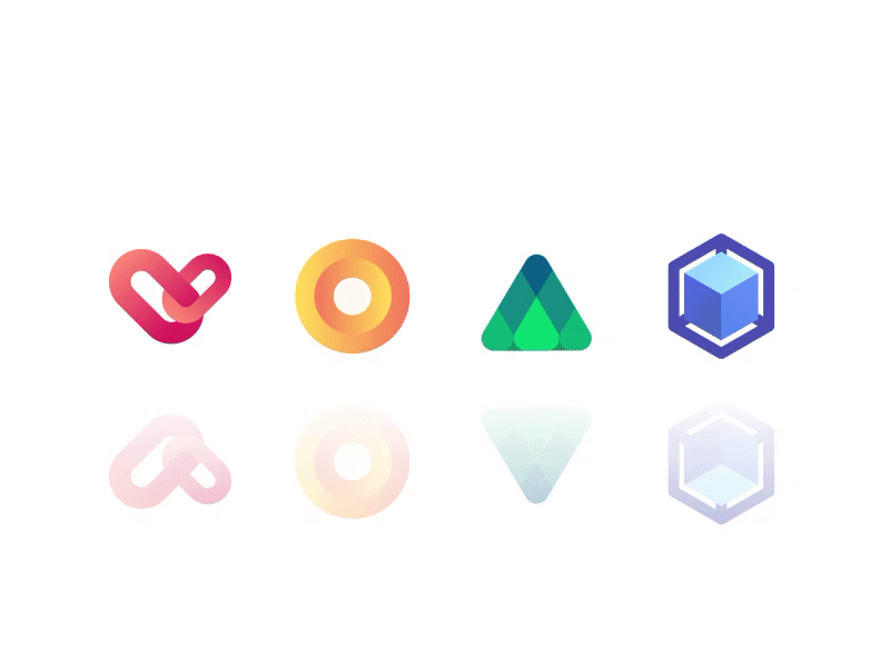 Set of logos