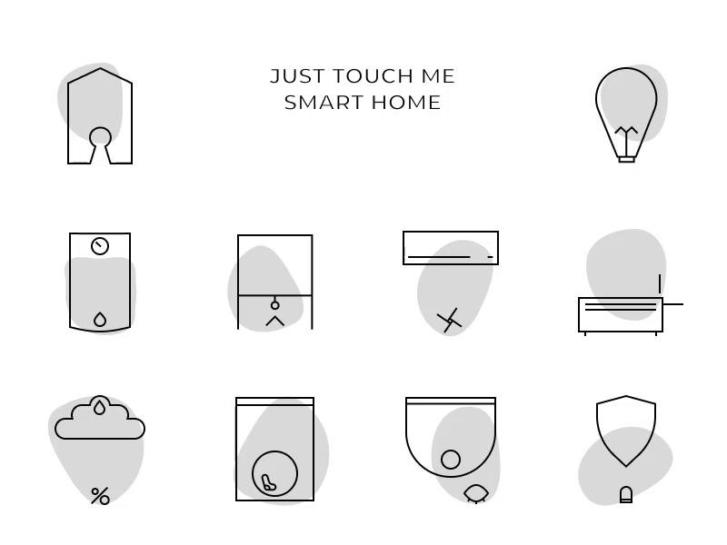 Icons set for SMART HOUSE app