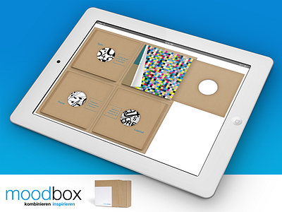 Visualisation of the creativity tool "moodbox"