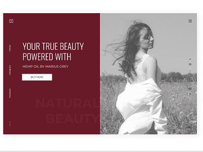 Landing page cosmetics colors cosmetic cosmetics hemp hemp oil interface landing landing design landing page landing page design landingpage ui ux web web design webdesign website website design