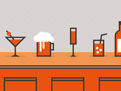 Iphone app animation 2d ae animation beer cocktail drink flat gif iphone vector