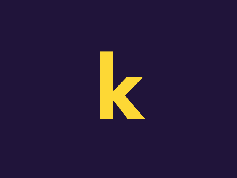k - Mobilo animated 2d animated font animation animography font gif lettering loop mobilo shapes type typography