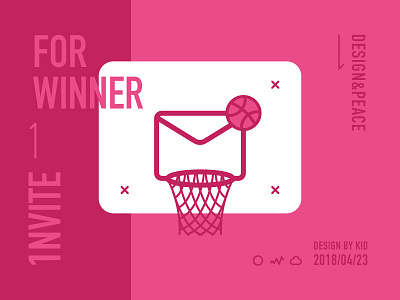 Dribbble Invite backboard basketball dribbble invitation invite