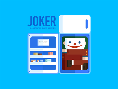 JOKER clam down cold fridge happy joker smile