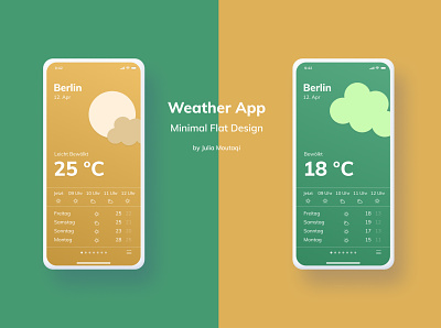 Weather App Flat Design app design design flat design flat ui flatdesign ios app design ui design weather weather app weather forecast