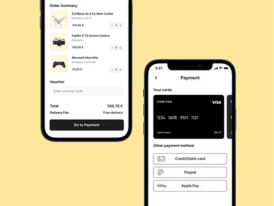 Mobile App Shopping Daily UI 002 'Check Out' -02 app app design app designer clean ui credit card design figma germany ios app design mobile mobile app payment ui ui design