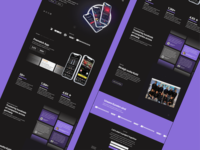 NEON App Agency Website Design