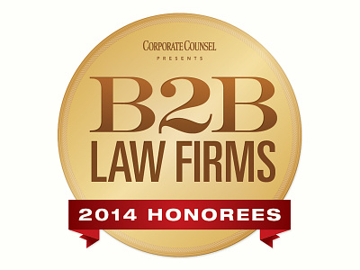 B2B Law Firms: 2014 Honorees Logo b2b branding corporate gold logo