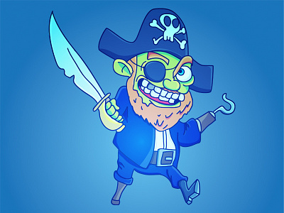 Undead Pirate illustration pirate