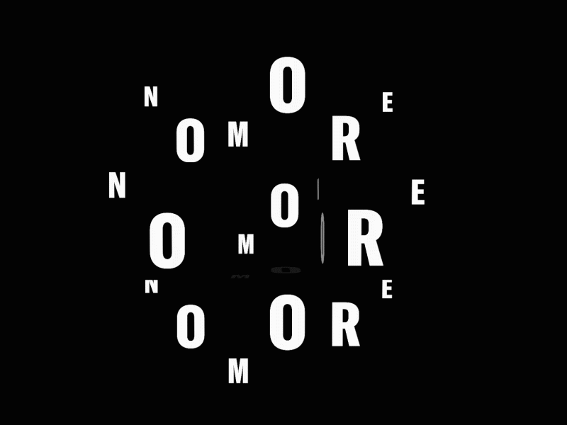 No more abstract animation black and white c4d motion motion design typo typography