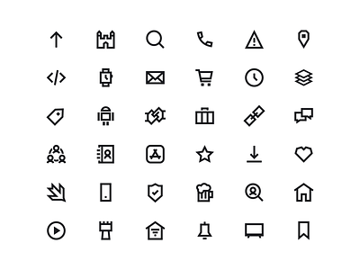 Angular Icons by Marcel Bechler for JamitLabs on Dribbble