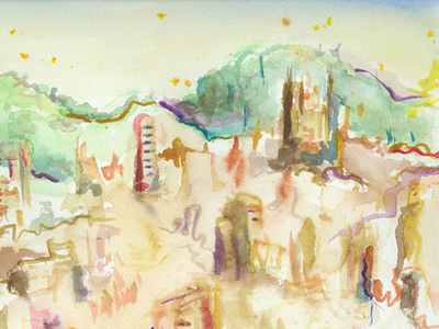 Barcelona Watercolor on site spain watercolor