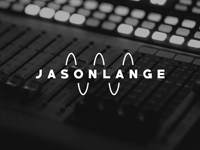 logo for jason lange – techno artist artist branding frequency graphic design logo name logo sound typography