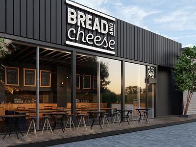 logo for bread & cheese – a new restaurant branding bread cheese graphic design logo mockup restaurant sandwich typography