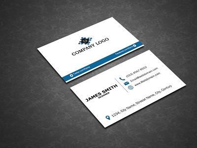 Clean Business Cards template