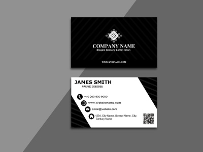 Black Business Cards template