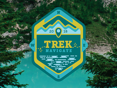Trek / Navigate Event Branding adventure compass hiking mountains outdoors water