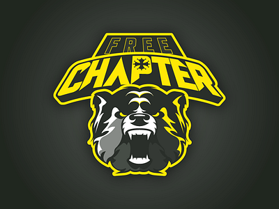 Free Chapter Logo Study bear branding graphism logo