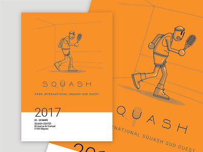 Squash Poster character graphism illustration poster print sport squash
