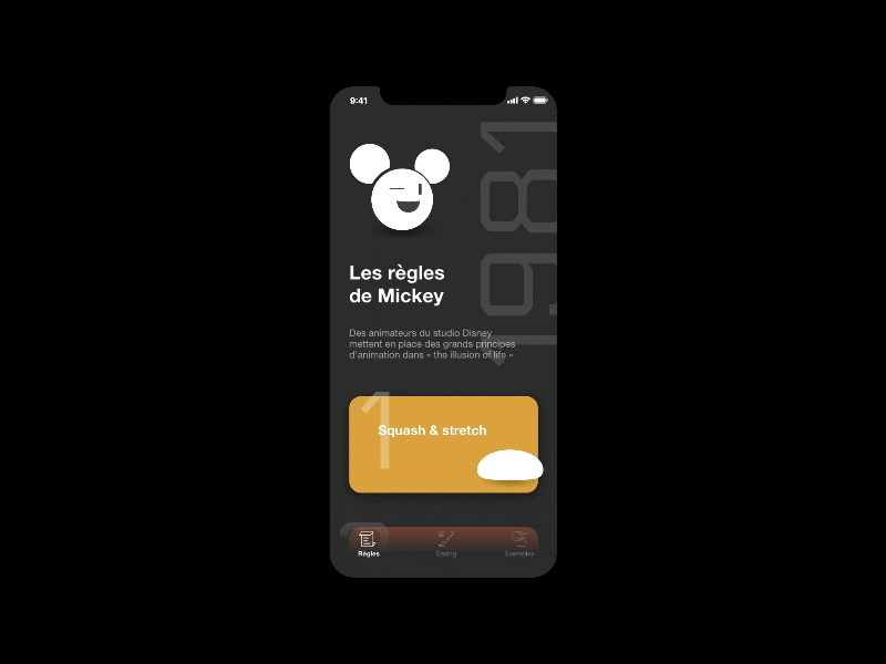 Motion-app disney flinto iphonex mickey motion ui