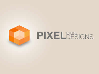 Pixel By Pixel Designs logo orange pixel