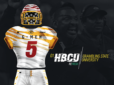 HBCU Grambling State - Golden Paw college football hbcu jersey refresh swac tiger uniform