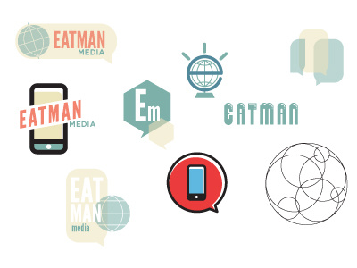 Eatman Media brand branding color logo mark