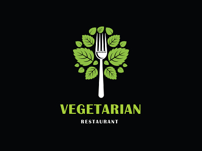 Vegetarian branding design graphic design illustration illustrator logo logo design logo design branding promoyourbiz vector