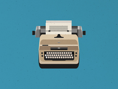 Typerwriter graphic illustration minimal type