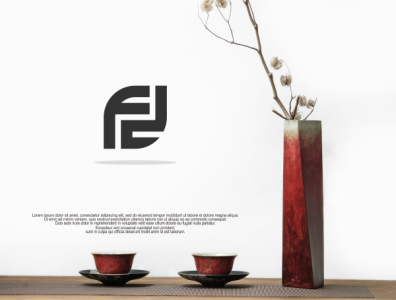 fd monogram logo concept.