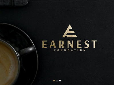 Earnest Foundation app brand brand mark branding design icon lettering logo logos luxury minimal