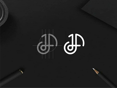 JS app brand brand mark branding design icon lettering logo luxury minimal