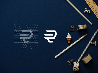 ER app brand brand mark branding design icon lettering logo luxury minimal