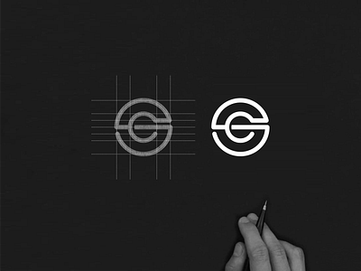 SC app brand brand mark branding design icon lettering logo luxury minimal