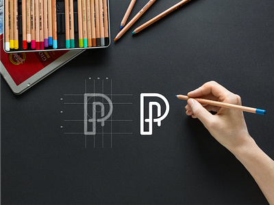 PA app brand brand mark branding design designs icon lettering logo luxury minimal