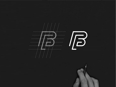 FB app brand brand mark branding design icon lettering logo luxury minimal