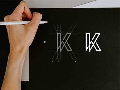 WK monogram logo app brand brand mark branding design designs icon lettering logo luxury minimal