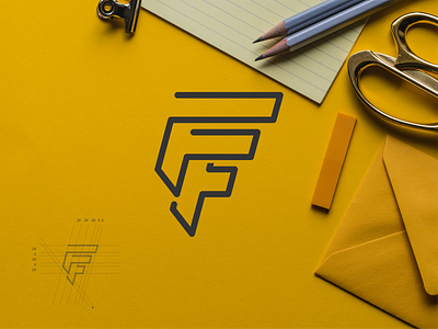 FF monogram logo app apparel brand brand mark branding design icon lettering lettermark lineart logo luxury monogram simple