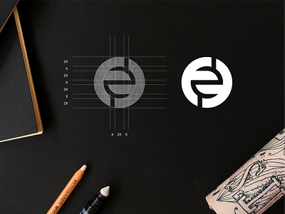 FEF monogram logo app apparel brand branding design icon lettering lettermark lineart logo luxury monogram simple typogaphy
