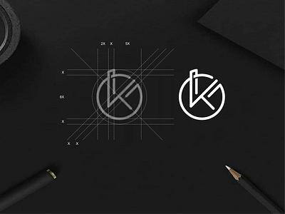 KG monogram logo app apparel brand branding brandmark design icon lettering lettermark lineart logo luxury monogram simple typography
