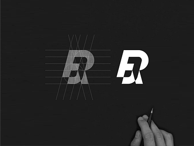 RJ monogram logo brand branding design icon lettering lettermark lineart logo minimalist monogram simbol simple typography