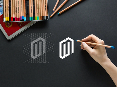 MW monogram logo abstract achitecture app brand design icon lettering lettermark monogram mw simple symbol vector